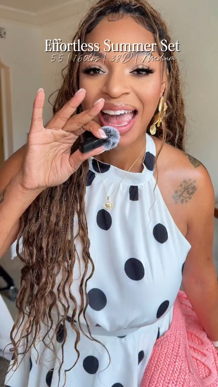 The cutest summer set that gives the illusion of a dress! 🖤🤍 The timeless polka dot print, flattering fit, and lightweight fabric make it perfect for brunch, vacations, summer parties, date nights, or any occasion where you want to look effortlessly put together.

Wearing a **Medium** for reference.
**Size:** 5'5" | 160 lbs | 38D

Everything is linked in my LTK! ✨

#LTKStyle #LTKSummer #SummerStyle #AmazonFashion #AmazonFinds #PolkaDots #MatchingSet #VacationOutfit #BrunchStyle #DateNightLook #EffortlessStyle #SummerOutfit
 

 #LTKgrwm #LTKootd #LTKvlog