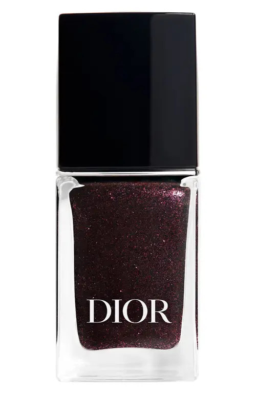 DIOR Vernis Gel Shine & Long Wear Nail Lacquer in 900 Black Rivoli at Nordstrom | Nordstrom