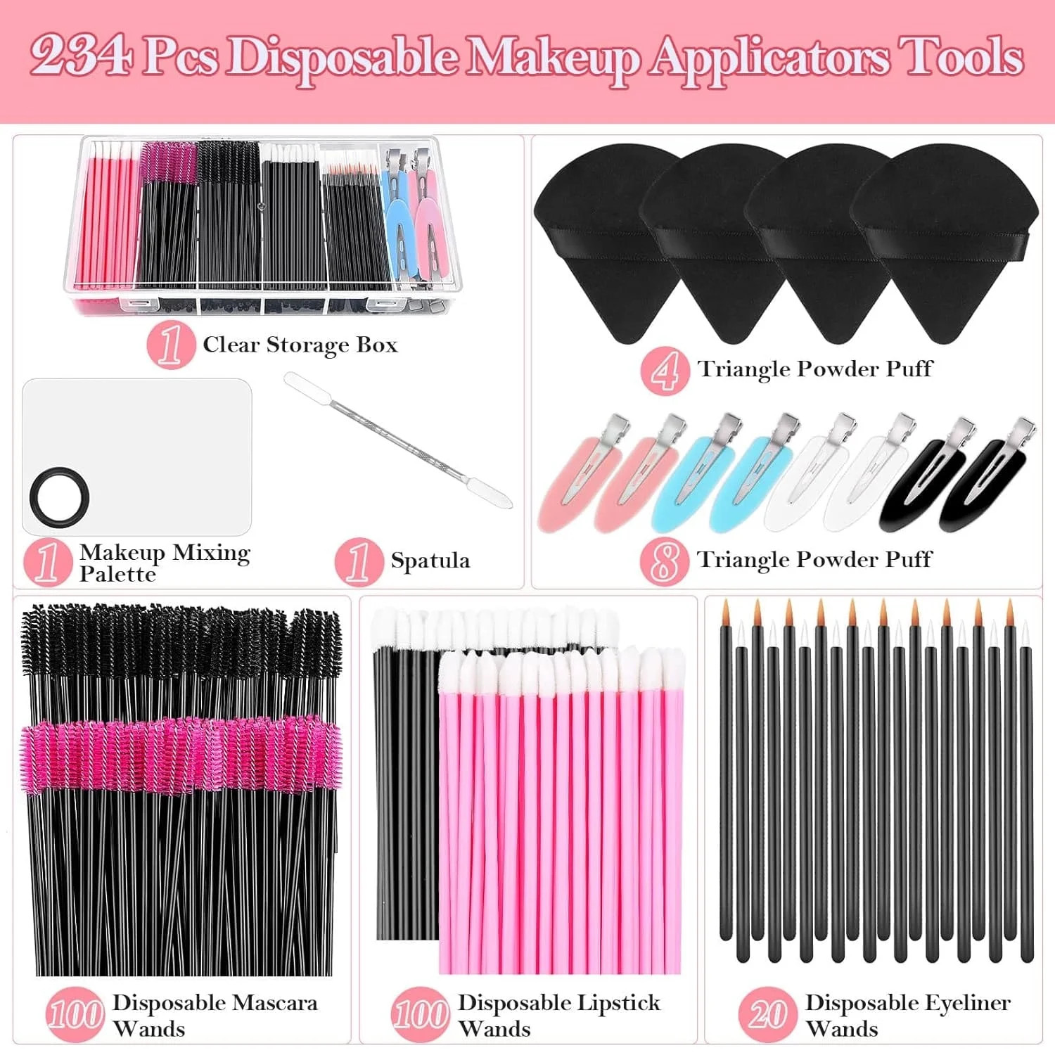 Versatile Essential Makeup Tool Set - Practical and Enhanced Kit for Makeup Application  Ideal fo... | Walmart (US)