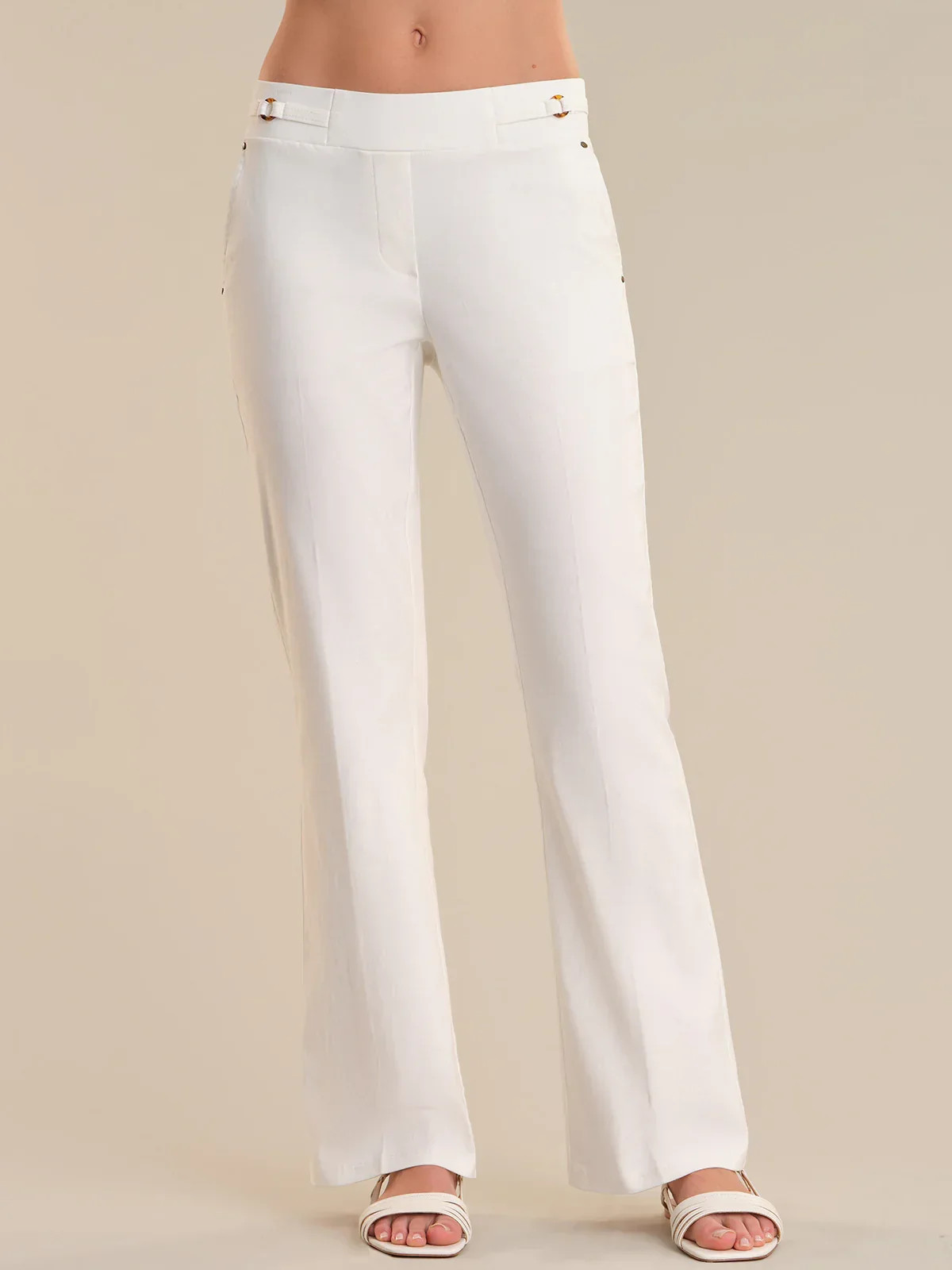 Ultra Stretch Bootcut Pull-On Pants \u2013 Chalk | 89th & Madison | 89th + Madison