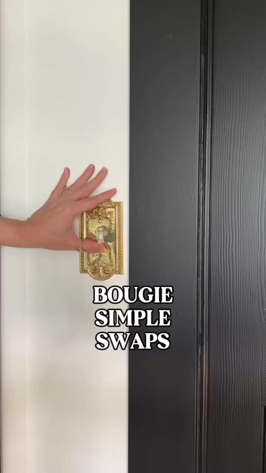 Swap out your boring light switches for these gold or ornate ones. It’s one of those simple swaps that instantly adds depth, character, and a little touch of luxury to your space. 

#SimpleSwaps #GoldDetails #LightSwitchUpgrade #EverydayElevated #TimelessInteriors #HomeDecor #DesignDetails #callsigndesign