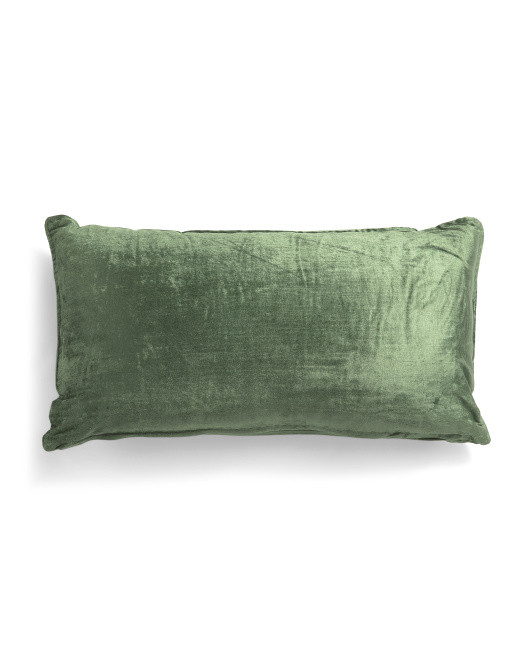 14x24 Sutton Velvet Pillow With Flange | TJ Maxx