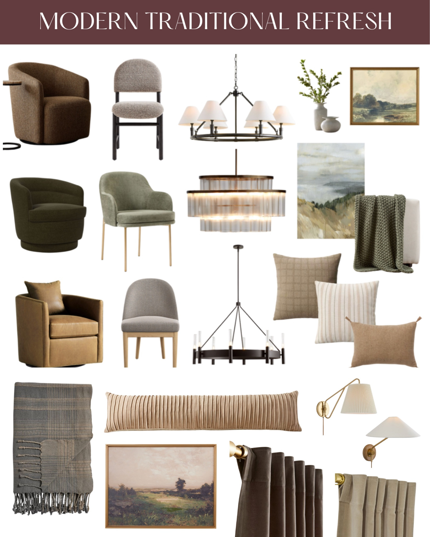 Modern traditional refresh lighting, artwork, pillows 

#LTKHome