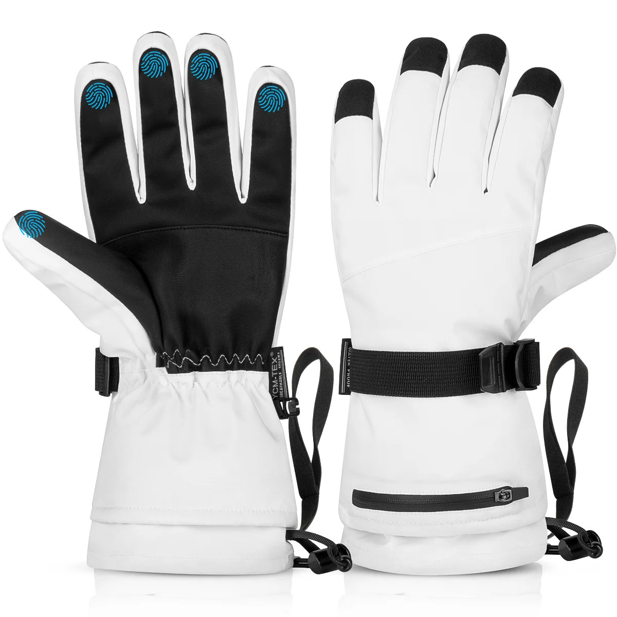 Ski Gloves, Touchscreen Snowboard Gloves with Pocket, Waterproof Snow Gloves for Cold Weather, Wi... | Walmart (US)