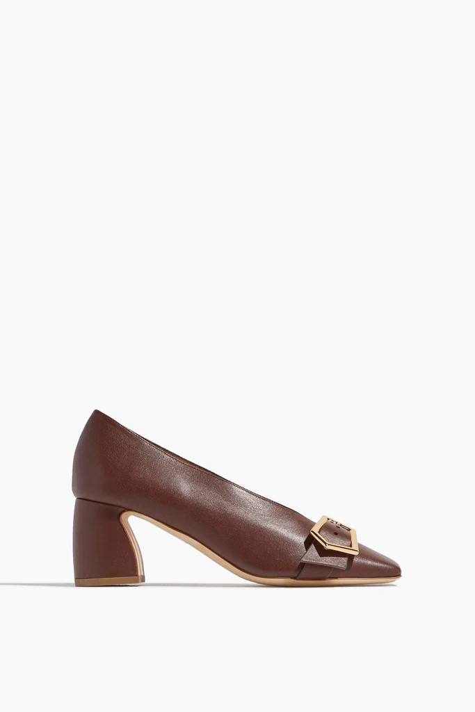Perle Calf Skin Pumps in Sequoia | Hampden Clothing