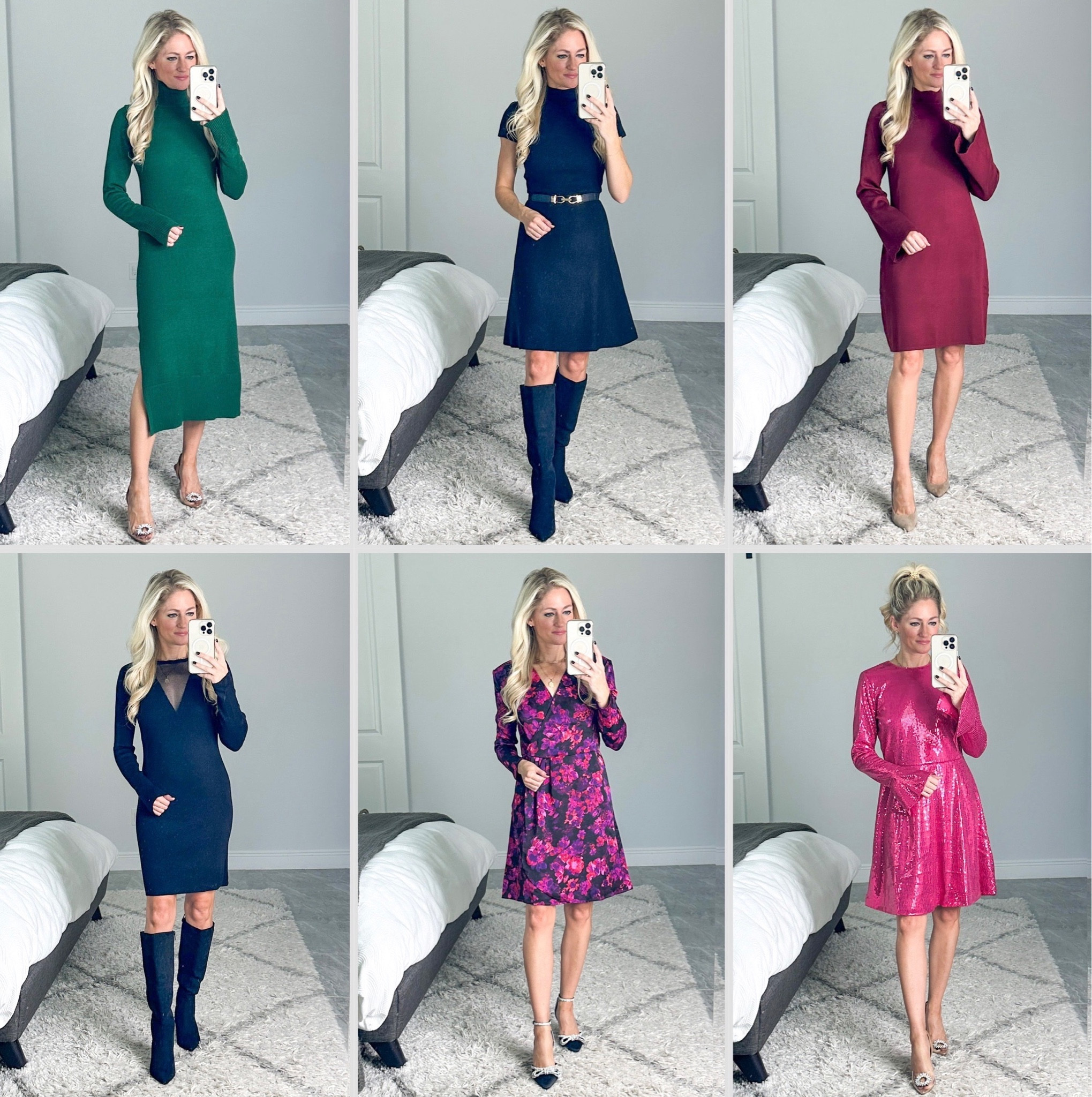 New dresses at Walmart! Under $40! The solid dresses are sweater material. The floral dress is satin and the pink is sequin (also comes in black and silver). Great for thanksgiving and the holidays! 

#LTKparties #LTKstyletip #LTKfindsunder50