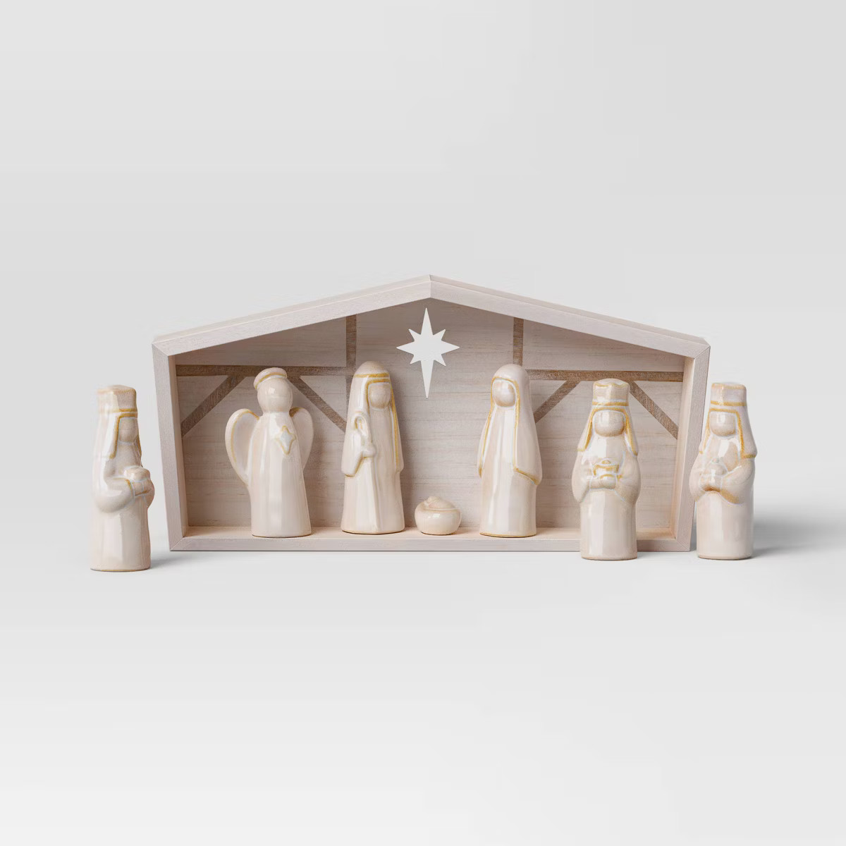 8pk Christmas Ceramic Nativity Set - Wondershop™ | Target