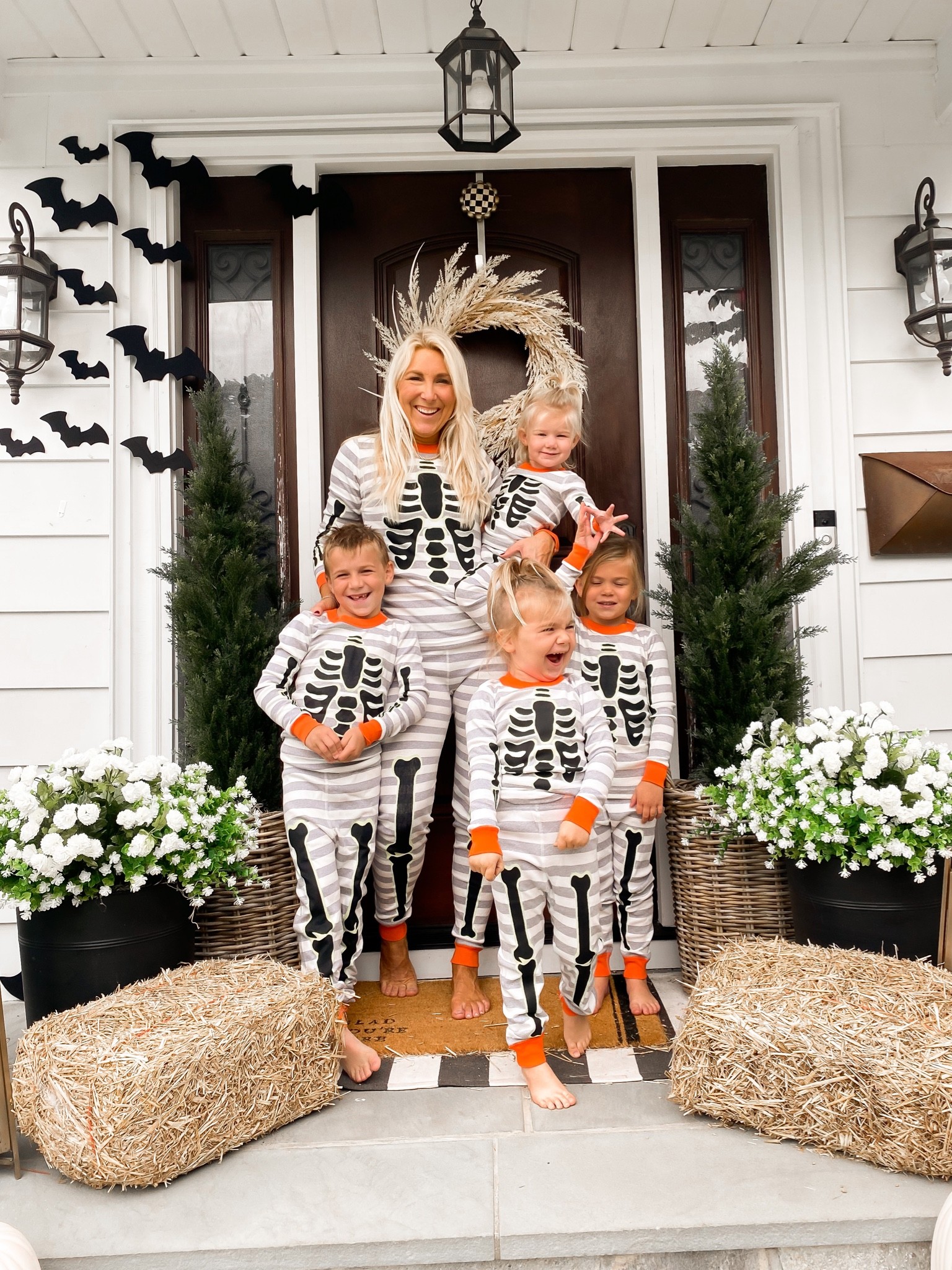 Do yourself a favor and get the whole fam some matching Jammie’s! This is a tradition we love for every holiday! 😊💀👻

I’m usually a size small and I ordered myself the kids 14-16 and they fit perfect! 

#LTKfamily #LTKsalealert #LTKHalloween