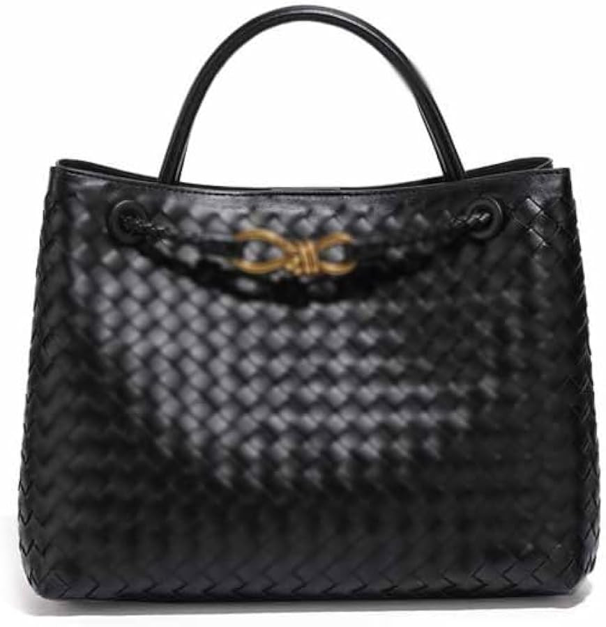 Woven Bags for Women Bowknot Small Tote Shoulder Hobo Crossbody Bags PU Leather Handwoven Woven P... | Amazon (US)