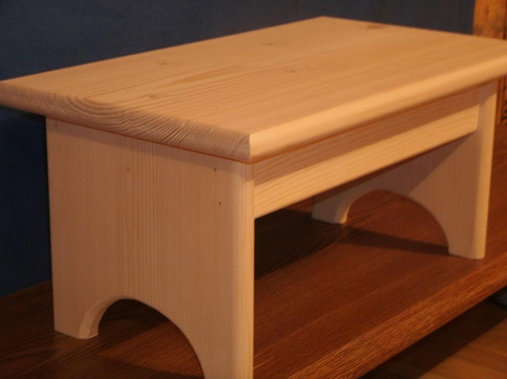 wooden step stool Handmade wood step stool 7 1/2" childrens step stool, rustic wooden step stool | Amazon (US)