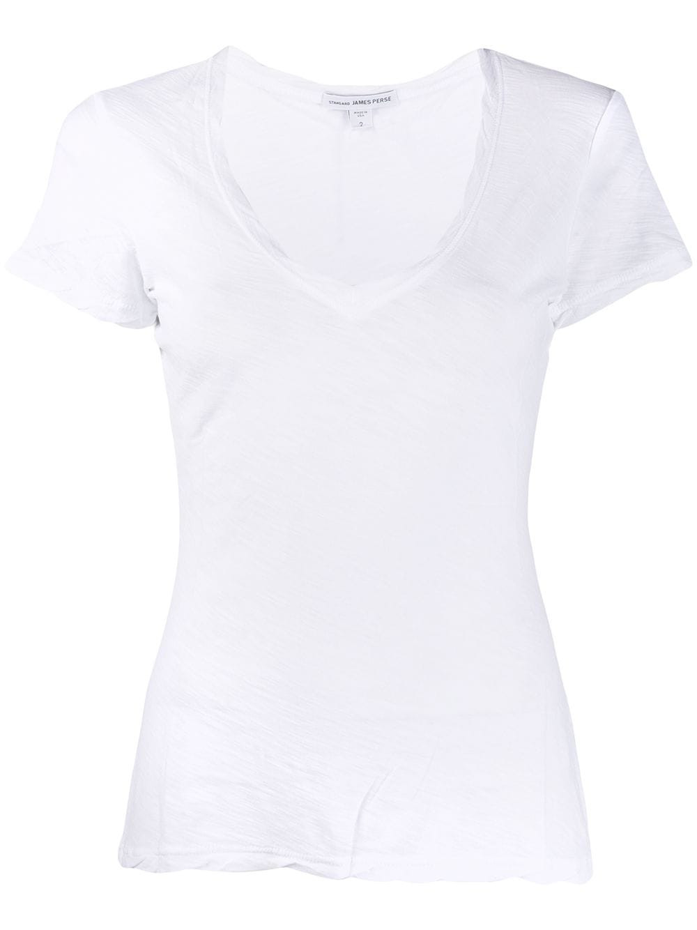 James Perse twist seam T-shirt - White | Farfetch Global