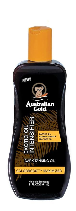 Australian Gold Dark Tanning Exotic Oil, 8 Ounce, Carrot Extract Formula | Amazon (US)