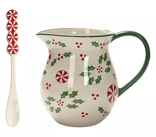 Temp-tations Special Edition Seasonal Pitcher with Spoon - QVC.com | QVC