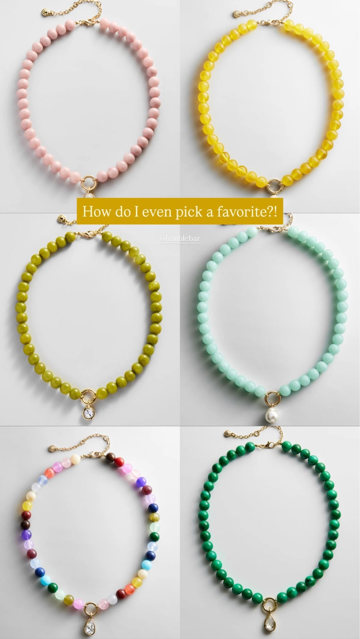 Baublebar necklaces 20% off