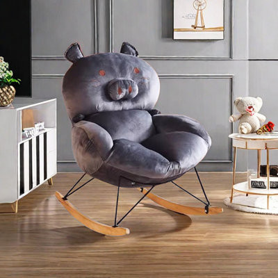 Cute Piglet Rocking Chair Living Room Casual Rocking Chair | Wayfair North America