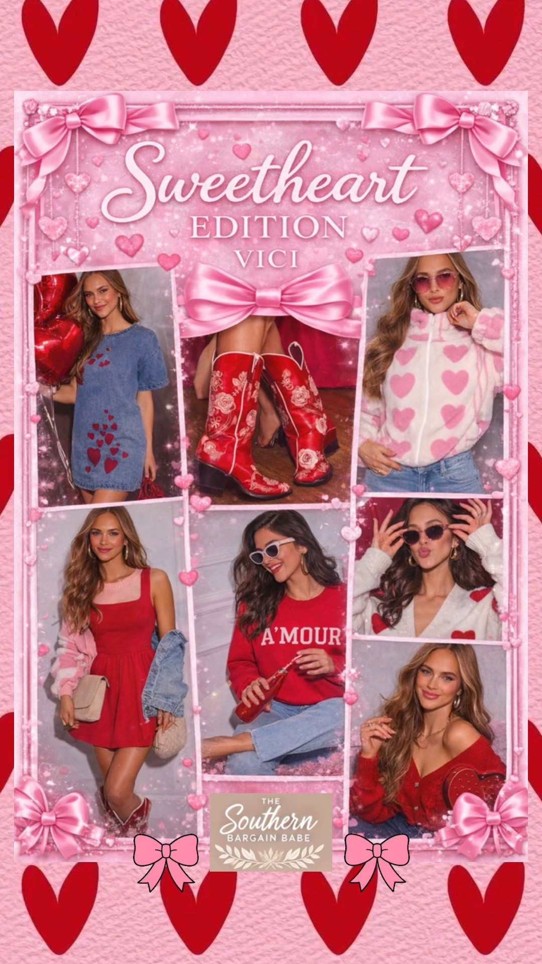 VICI has the sweetest looks right now 😍 From cozy heart sweaters to flirty red dresses, I’m obsessed with every single piece in this Sweetheart Edition.

Use code EVENT40 or SAVE30 to get these looks for less — because who doesn’t love a good deal on fun, feel-good outfits? 💕

✨ Tap my LTK to shop all of these styles before they sell out!

#vici #ltkfashion #heartsweater #boutiqueshopping #springstyle #redoutfit #cozystyle #affordablefashion

#LTKSaleAlert #LTKFindsUnder100 #LTKSeasonal
