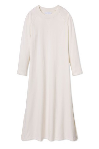 Sweatshirt Dress in Ecru | LAKE Pajamas