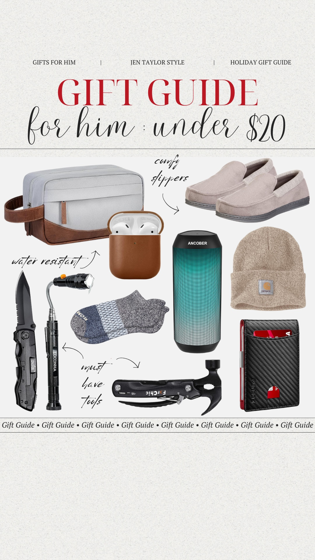 Great gifts for him without the splurge! Find practical, stylish, and fun options under $20 that he’s sure to love this holiday season.

#LTKMens #LTKGiftGuide #LTKFindsUnder50