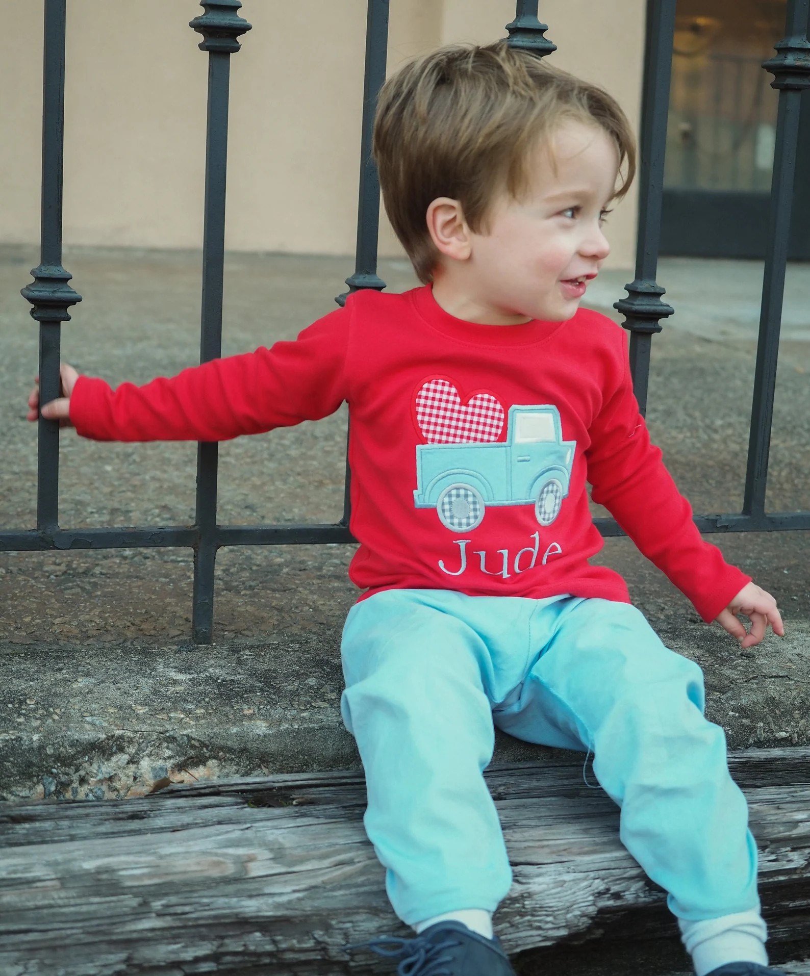 Valentine's Day Outfit for Toddler Boys Kids Valentines Day Applique Shirt and Corduroy Pants Set... | Etsy (US)