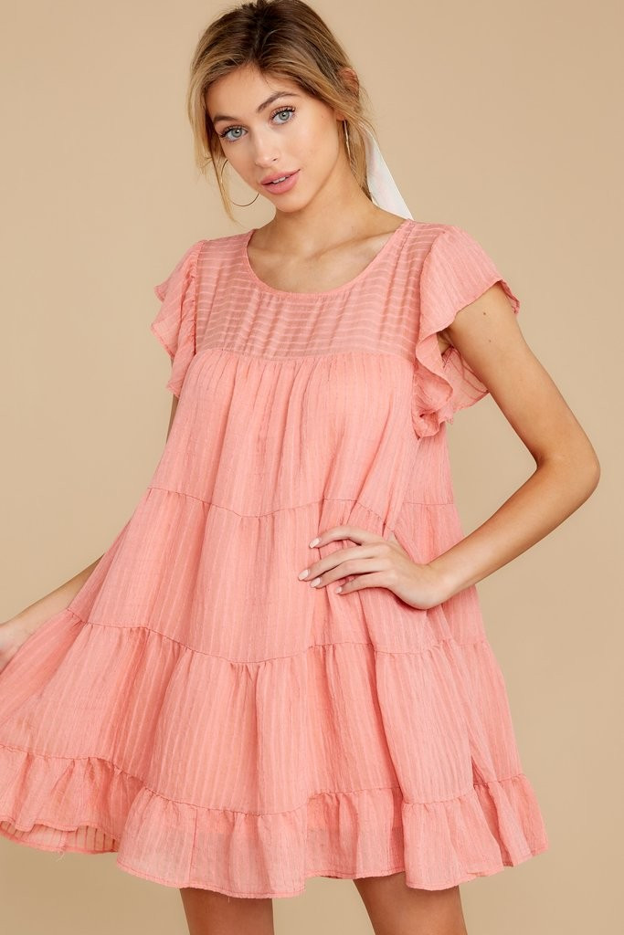 Feeling Fine Pink Dress | Red Dress 