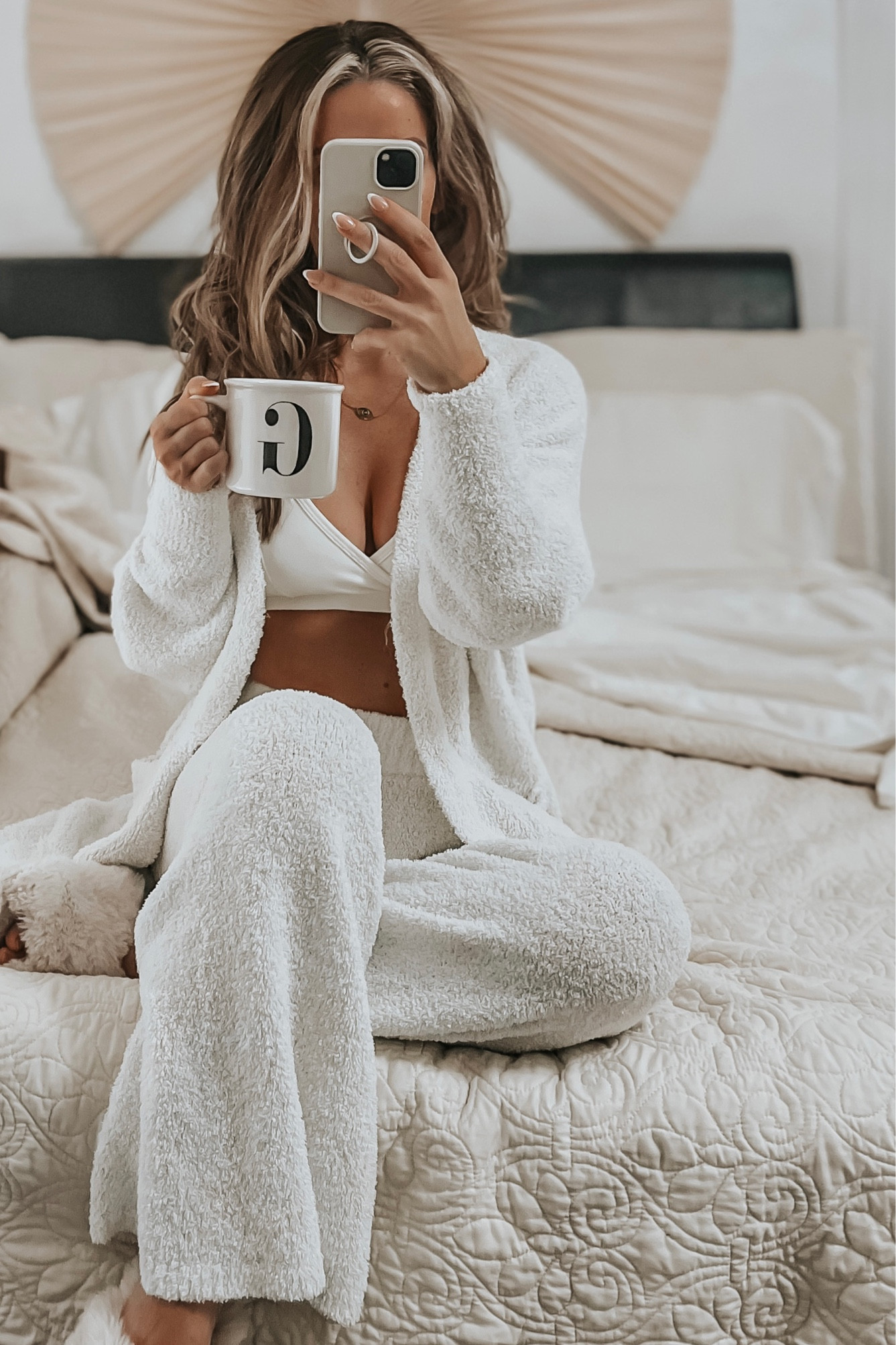 Weekends are for cozy pajamas and coffee ☕️ These cozy pajama pants and cardigan are 30% off today. Comes in several different colors 🤎🤍 and are perfect to lounge around in. Got mine last year & they’ve held up beautifully. Fuzzy slippers are just $10

#loungewear #womenspajamas #neutralstyles #pajamasets

#LTKstyletip #LTKunder50 #LTKsalealert