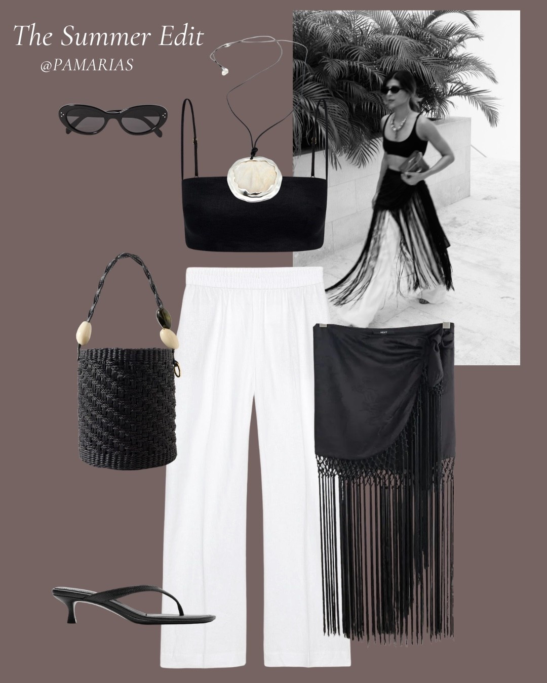 The Summer Edit by Pam 

A collection of effortless summer looks I’m loving right now. Timeless pieces, easy silhouettes, and versatile staples you’ll reach for all season long.