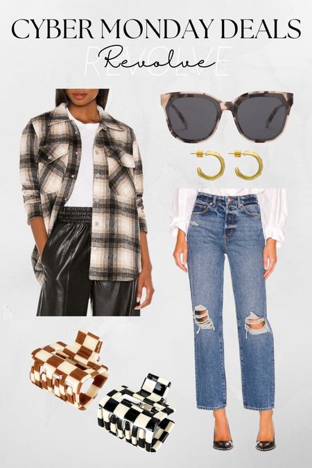 Cyber Monday Deals! Take an extra 20% off finale Sale items at Revolve with code CYBER20 
Shacket, sunglasses, earrings, denim, claw clips 

#LTKHoliday #LTKSeasonal #LTKCyberweek