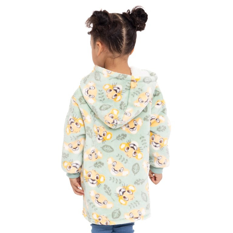 Lion King Toddler Girl Allover Print Super Soft Snugget Hoodie, Sizes 12M-5T | Walmart (US)