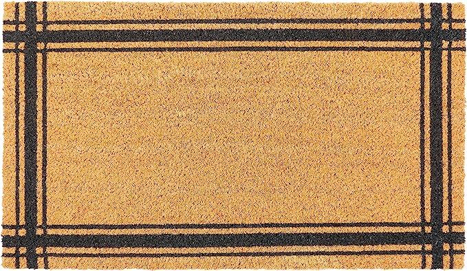 KAF Home Coir Doormat with Heavy-Duty, Weather Resistant, Non-Slip PVC Backing | 17 by 30 Inches,... | Amazon (US)