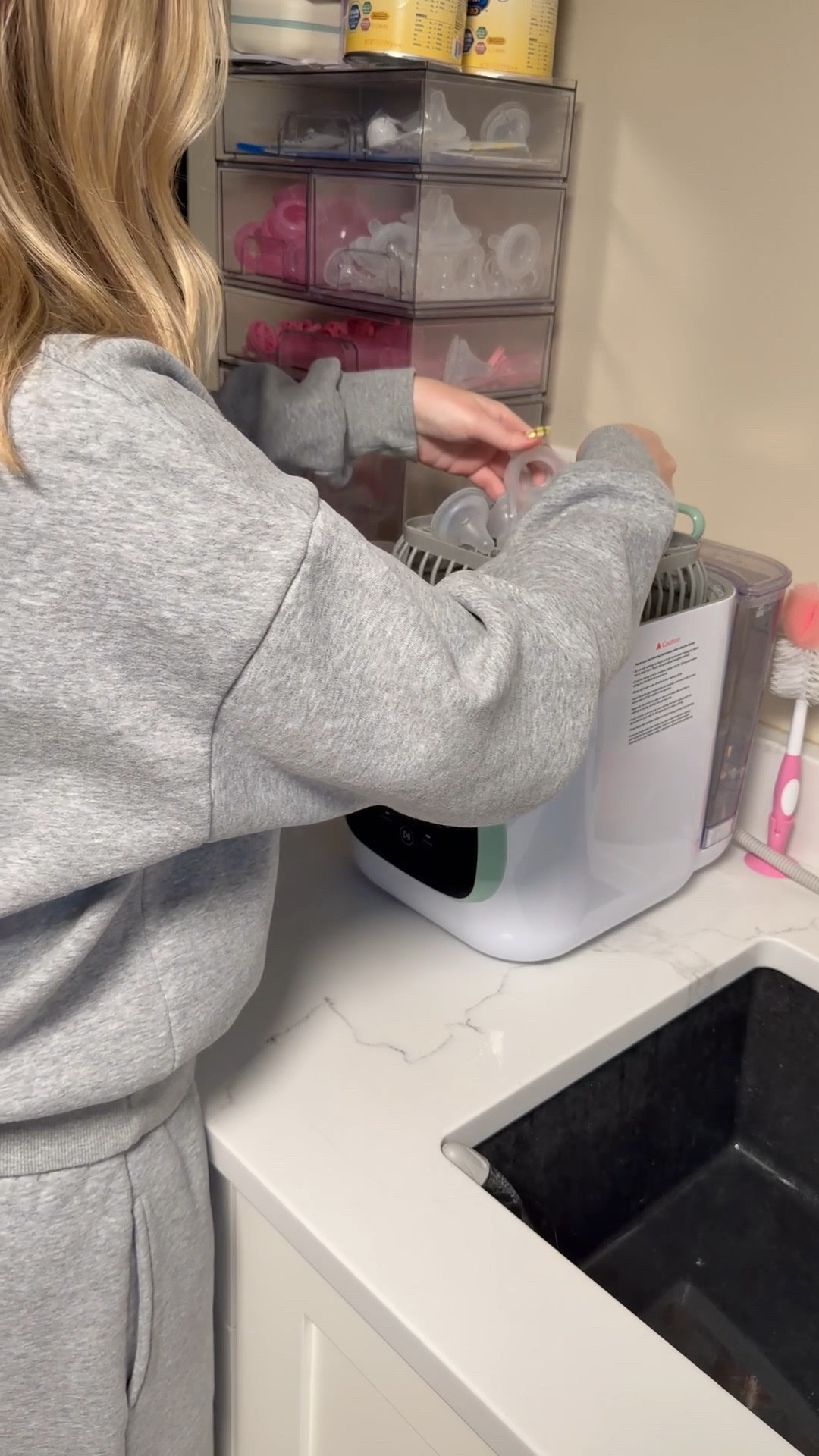 It’s April and snowing! Cozy sweat set from Amazon and a load of bottles in my favorite little dishwasher!

#LTKdayinmylife #LTKootd #LTKBaby