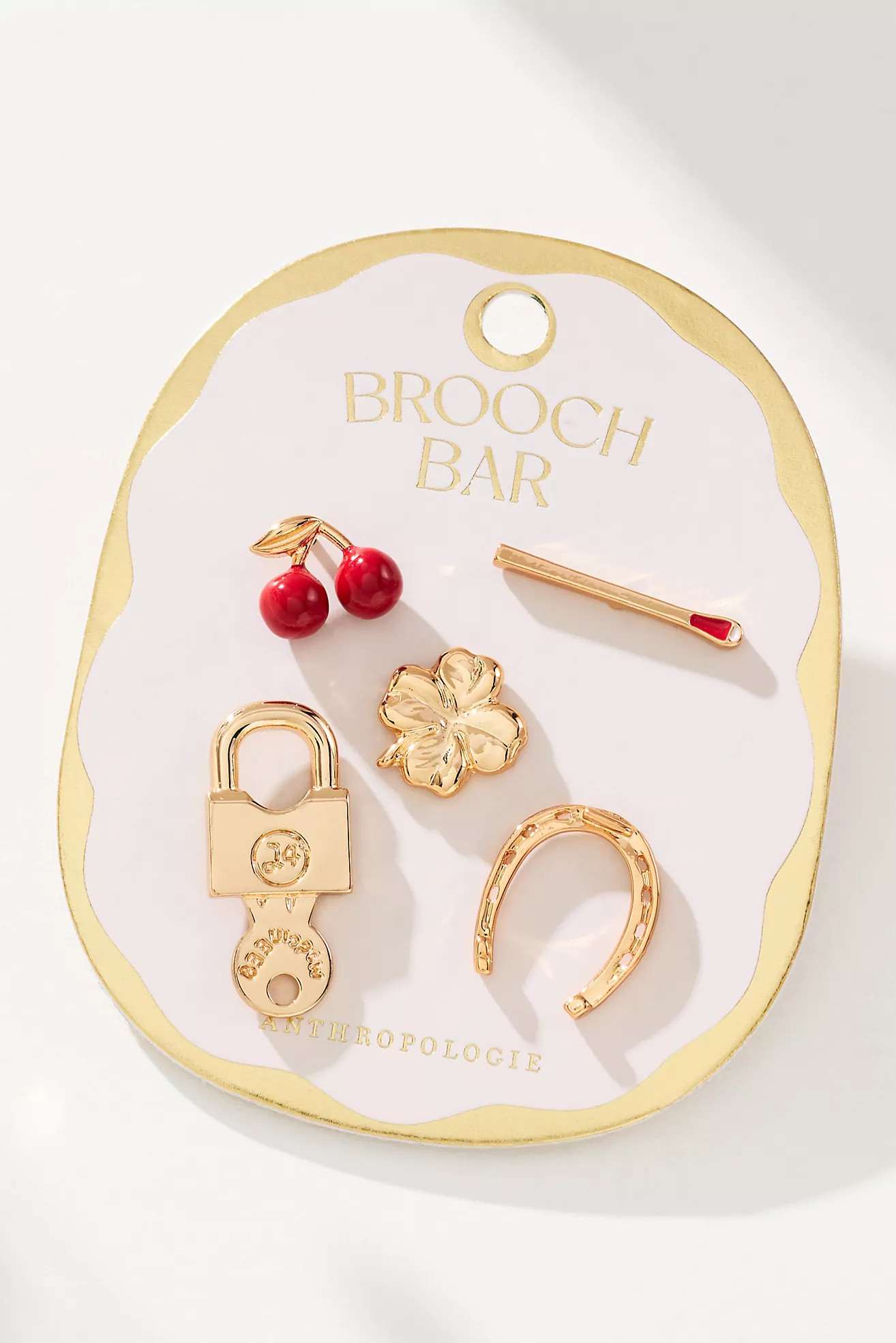 Assorted Mini Brooches, Set of 5 | Anthropologie (US)