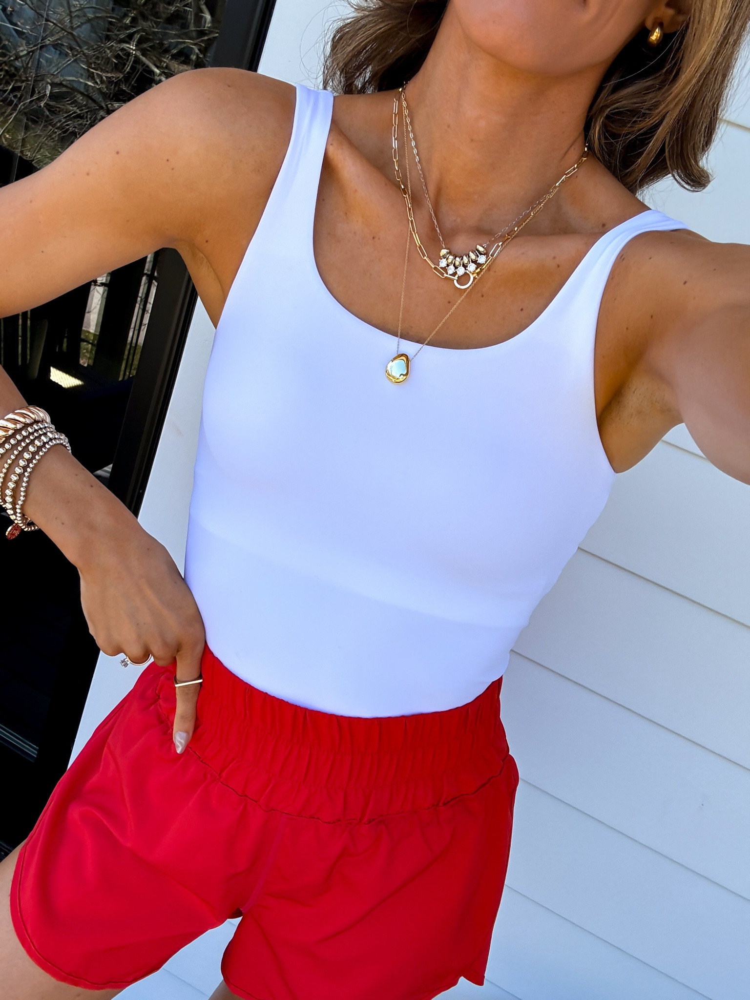 Wearing a xsmall top and shorts with a built in lining 

Amazon Athleisure | Amazon activewear 

#LTKfitnessgoals #LTKdayinmylife #LTKmomlife