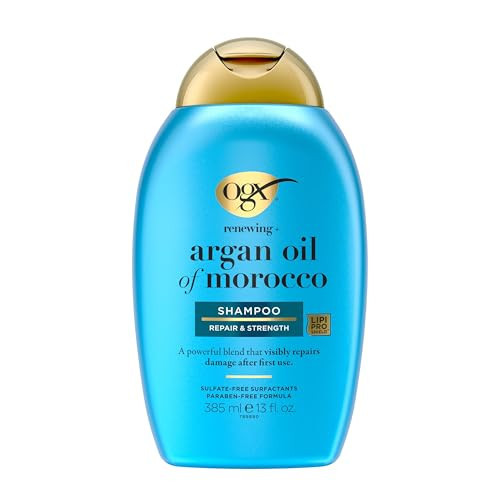 OGX Renewing + Argan Oil of Morocco Shampoo, Damage Repairing Shampoo & Argan Oil to Help Strengthen & Repair Dry, Damaged Hair, Paraben-Free, Sulfate-Free Surfactants, 13 fl. Oz | Amazon (US)