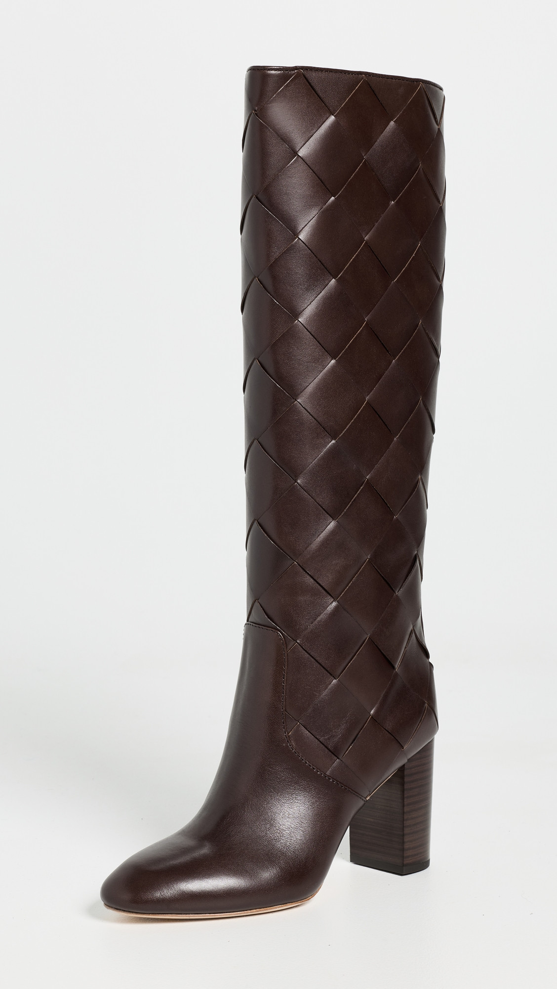 Loeffler Randall Goldy Woven Tall Boots Espresso 9 | Shopbop