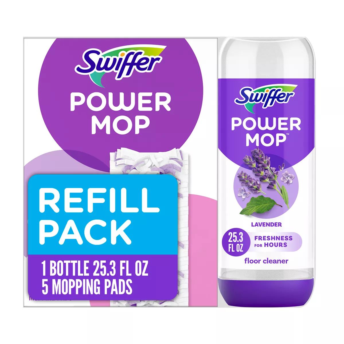 Swiffer Power Mop Multi-Surface Pad Refills & Solution Bundle Pack - 5ct | Target