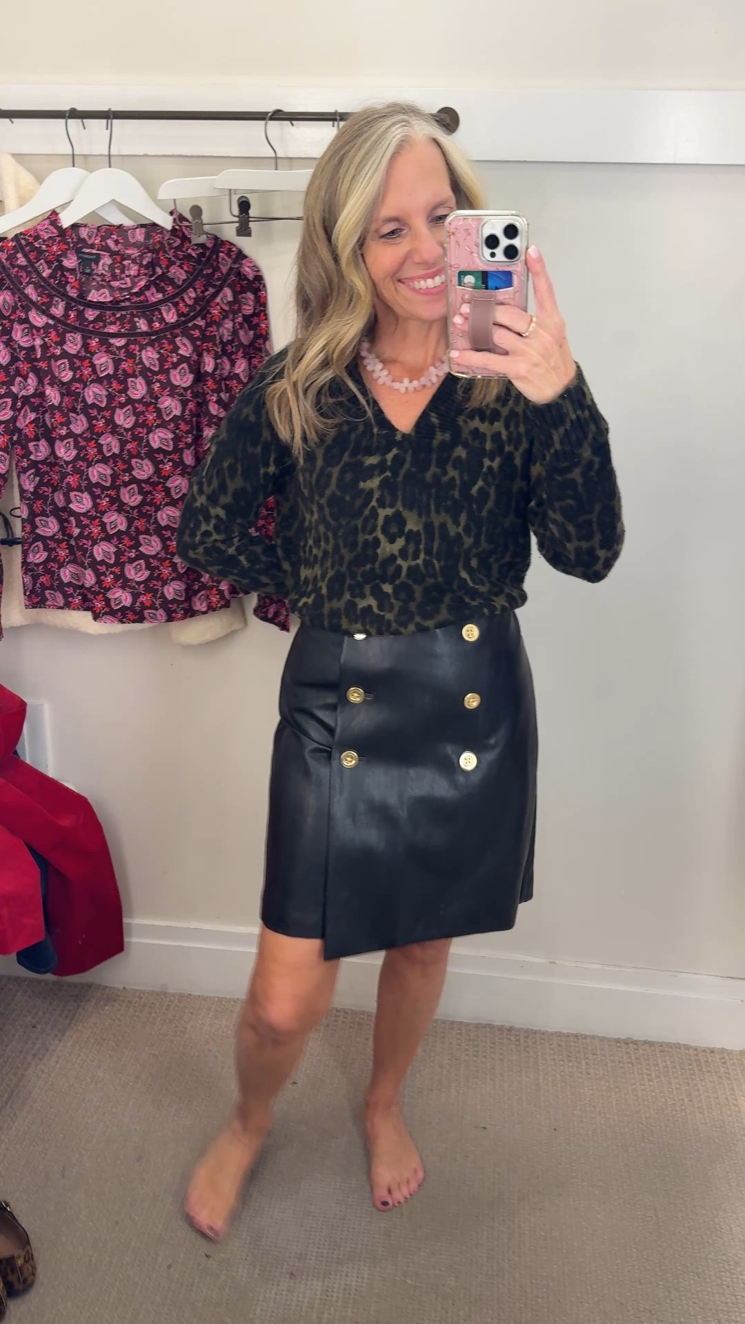 Love this look. I’m in a small sweater and need XS and 4 skirt and need 2 (holding it up in the back. )

#LTKOver40 #LTKCyberWeek #LTKSaleAlert