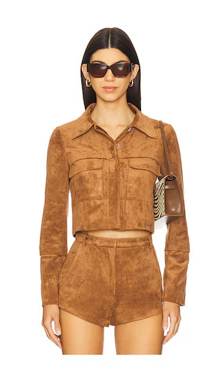 x REVOLVE Lucas Suede Jacket in Tan | Revolve Clothing (Global)