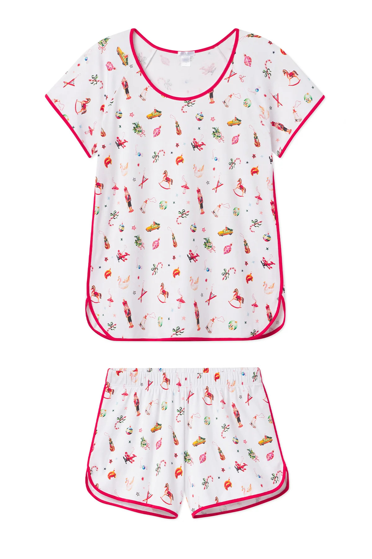 Pima Shorts Set in Ornaments | Lake Pajamas