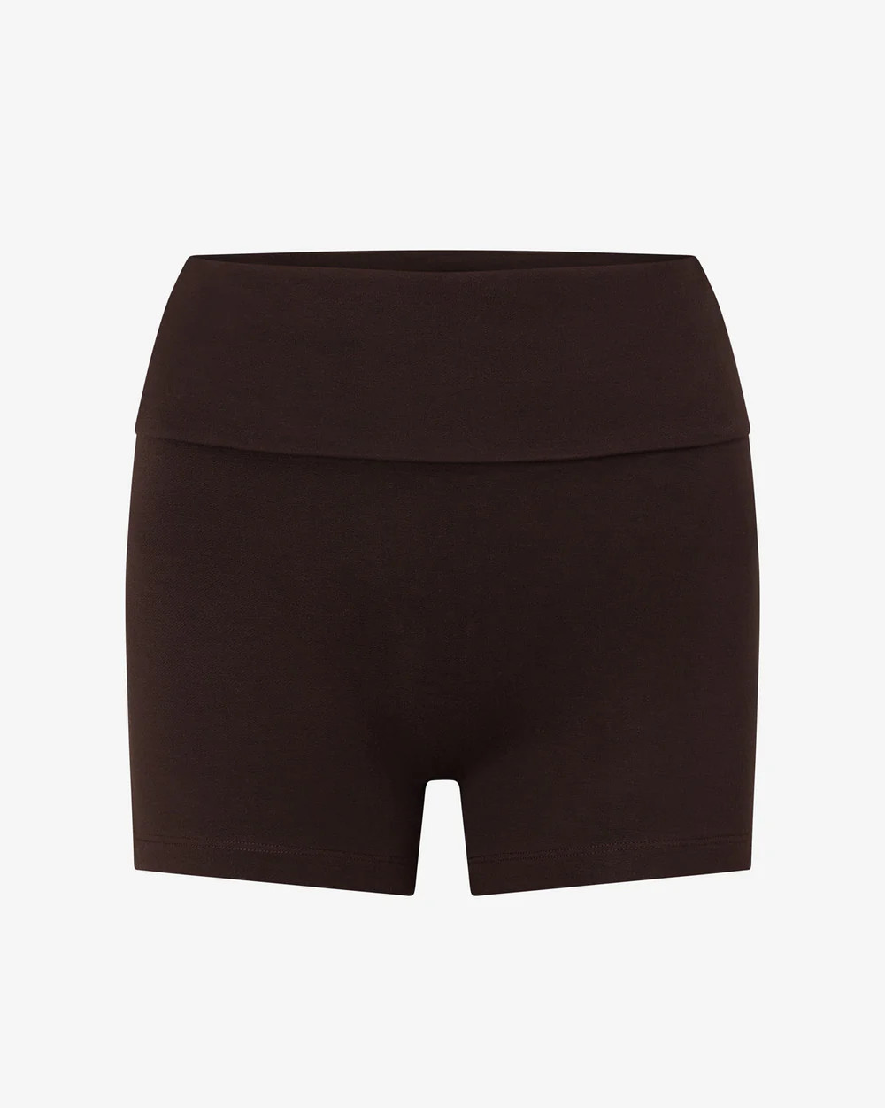 Foldover Yoga Shorts | Espresso | Crop Shop Boutique US