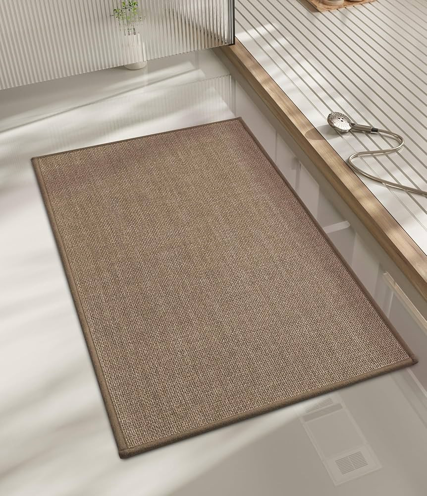 chakme Bathroom Rugs Mat 32x17, Ultra Thin Non Slip Bath Mat Quick Dry Absorbent Bath Mat for Bat... | Amazon (US)