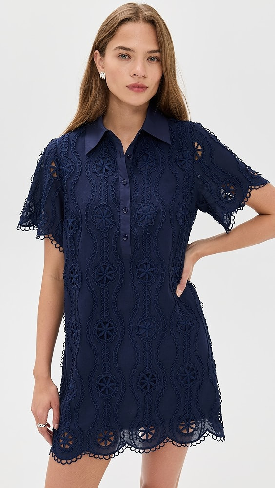 English Factory Navy Mini Dress | Shopbop | Shopbop