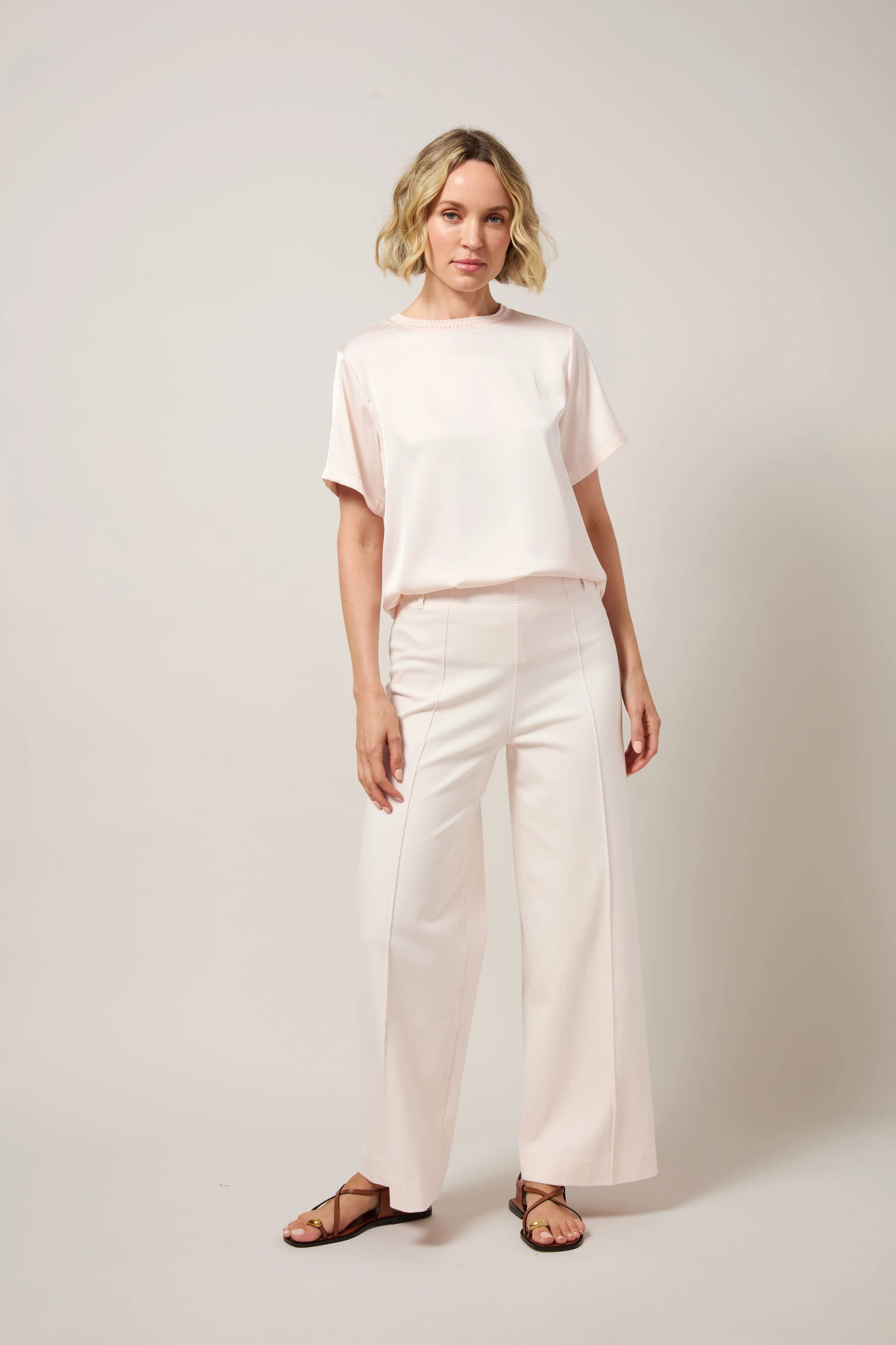 Nova Hi Waist Pintuck Denim (29.5" Inseam) | Lysse NY