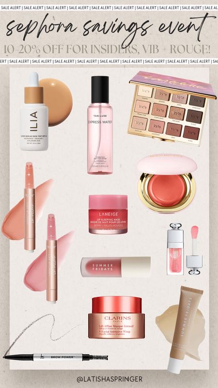 Sephora Savings Event - makeup favorites on sale! 

#sephorasale

Sephora savings event makeup on sale. Tarte on sale. Summer Fridays on sale. Everyday makeup routine  

#LTKxSephora #LTKsalealert #LTKbeauty