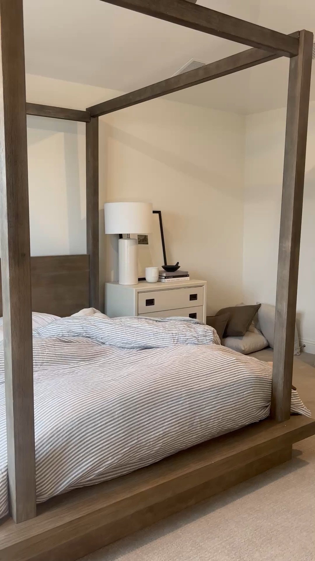 The bedding is from Quince! I have the full/queen in grey/white. 

#LTKmorningroutine #LTKHome #LTKselfcare