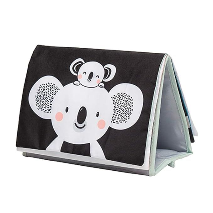 Taf Toys Koala Infant Tummy-time Soft Crinkle Activity Book with Huge Baby Safe Mirror, 3D Activi... | Amazon (US)