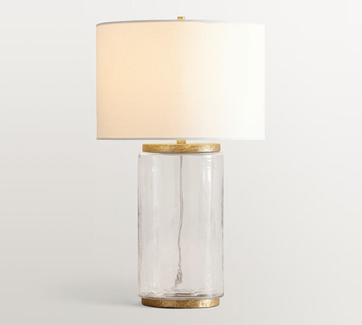 Dalton Recycled Glass, Table Lamp, Forged Brass, Small | Pottery Barn (US)