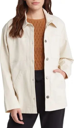 Stretch Cotton Utility Shirt Jacket | Nordstrom