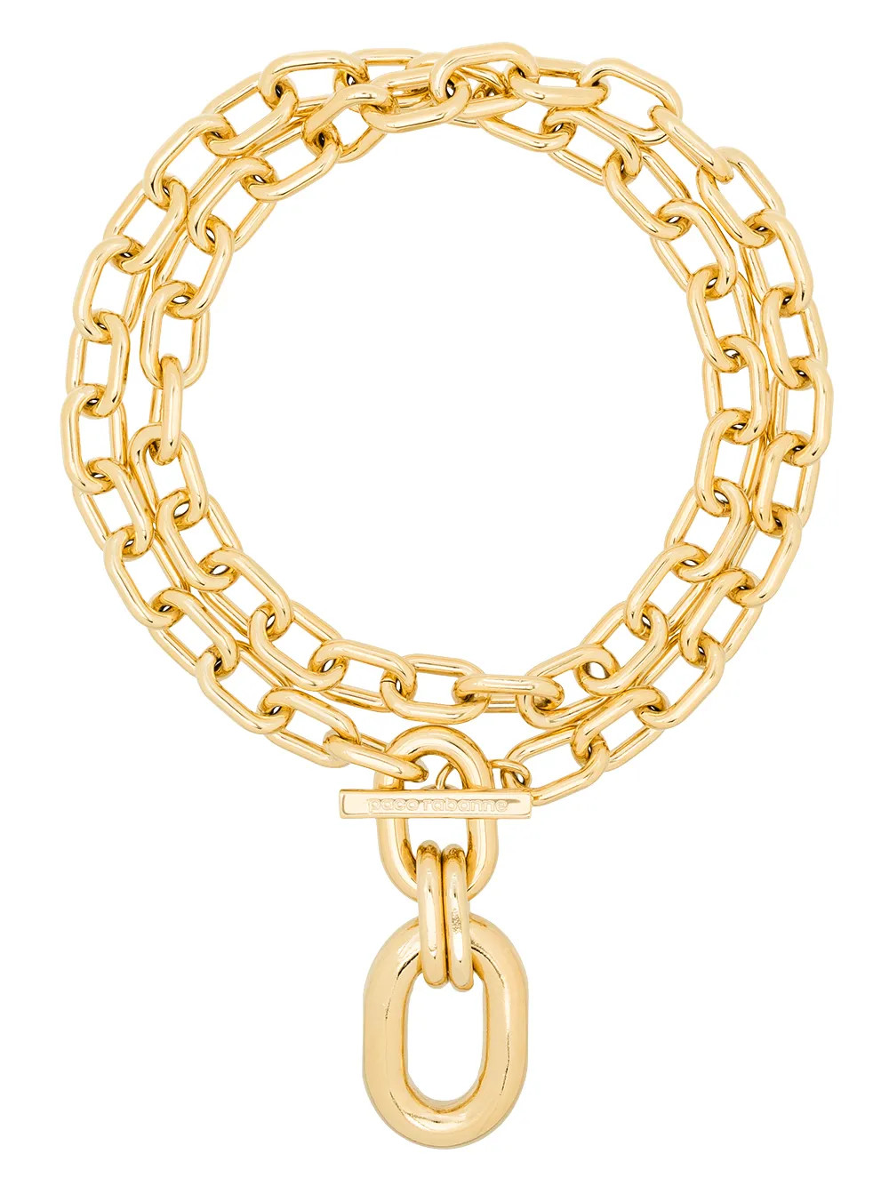 Paco Rabanne double-wrap Chain Necklace - Farfetch | Farfetch Global