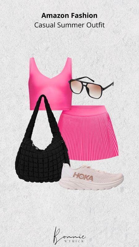 Amazon fashion - casual summer athleisure outfit idea!

Tennis skirt, pickleball outfit, looks for less, curvy outfit, size 12, size 14, Amazon activewear, midsize style 

#LTKStyleTip #LTKActive #LTKFitness