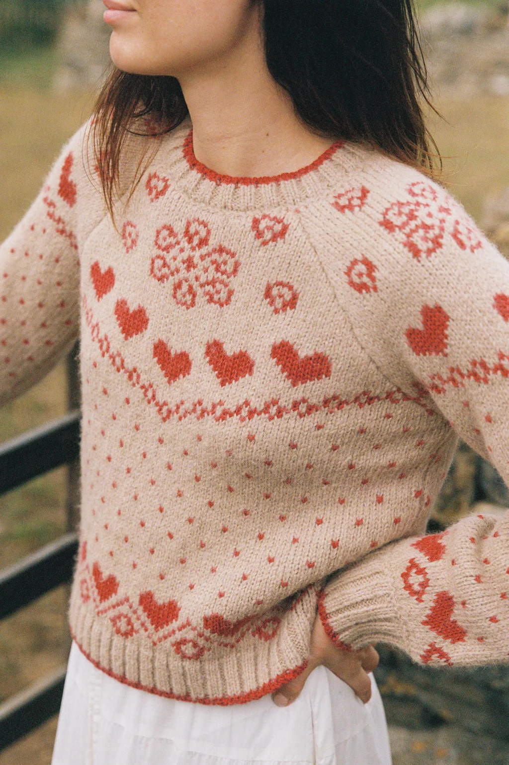 The Francesca Sweater | Crimson Heart | Christy Dawn